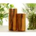 Handmade oak wood utensil canister for sale